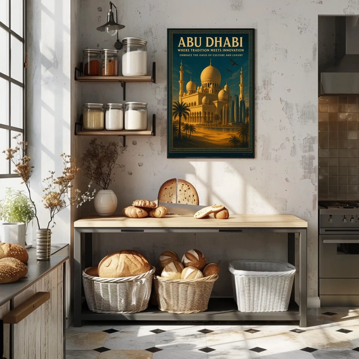 Abu Dhabi Poster Tradition and Innovation in Perfect Harmony Urban or Cityscape Poster