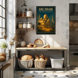 Abu Dhabi Poster Tradition and Innovation in Perfect Harmony Urban or Cityscape Poster