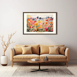 Vienna Flower Market Travel Poster