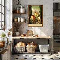 Idyllic Village Landscape Poster