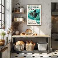 Add Elegance with Black Skirt Tetra Poster