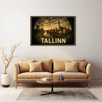 Tallinn at Dusk Poster