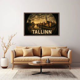 Tallinn at Dusk Poster