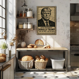 Donald Trump 47Th President Tribute Patriotic Leadership Wall Art Collection Poster