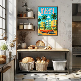 Miami Beach Vibes Poster PosterGoat
