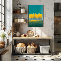 Autumn Trees Vibrant Wall Art Poster Print