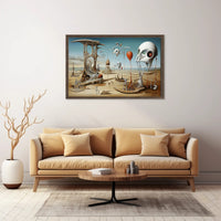 Surreal Desert Dreamscape Abstract Artistic Poster