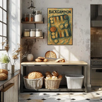 Backgammon Artistry Poster