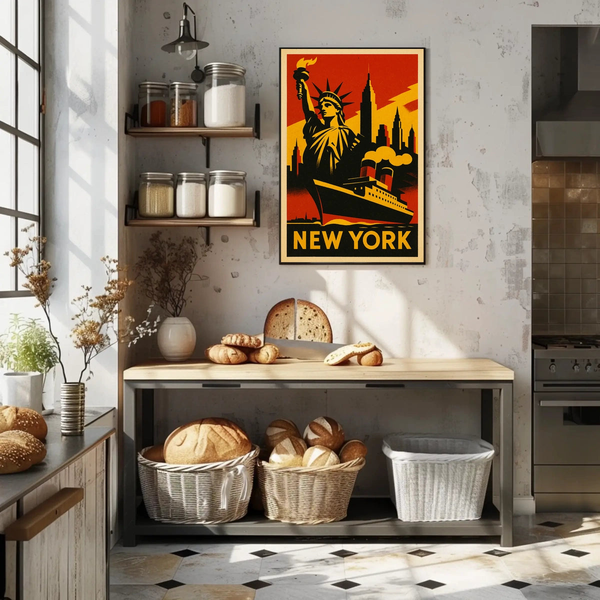 New York City Iconic Landmarks Poster