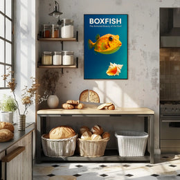 Boxfish The Armored Beauty of the Reef Poster PosterGoat