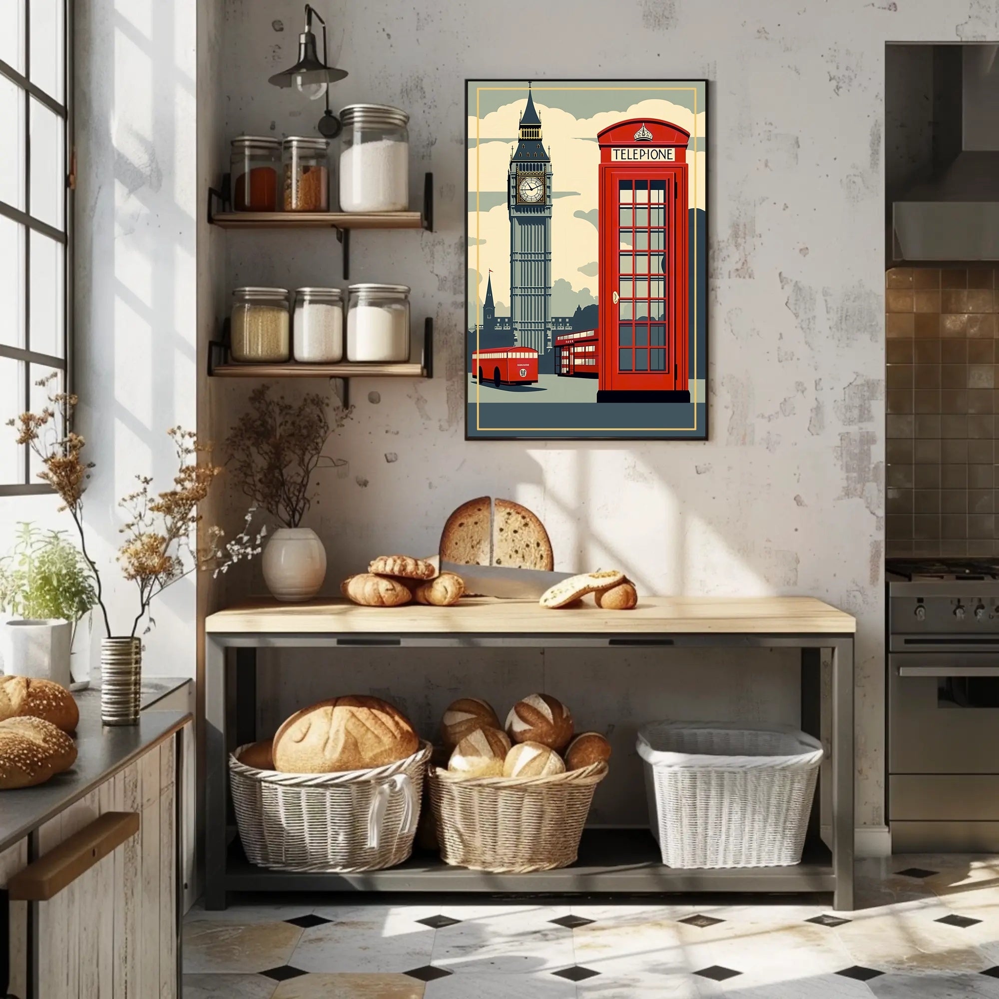 Iconic London Landmarks Poster