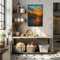 Maryland Sunset Poster