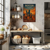 Boston A Legacy of Innovation Heritage Poster PosterGoat