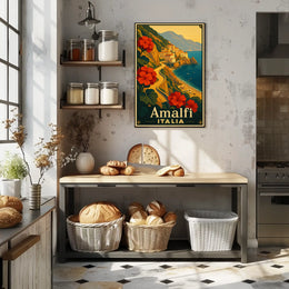 Amalfi Coast Italia Poster
