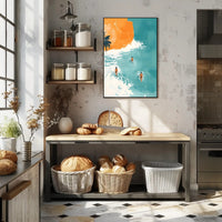 Beachside Serenity Calming Wall Art Poster Print