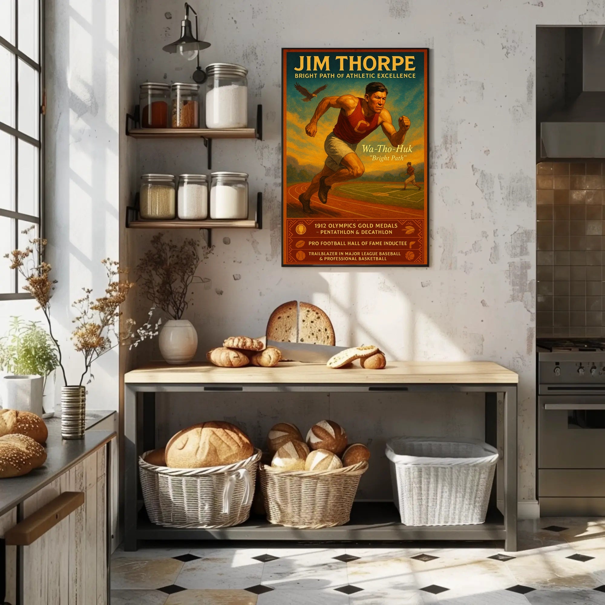 Jim Thorpe: A Legacy of Athletic Prowess Poster