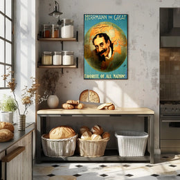 Herrmann the Great Vintage Performer Cultural Poster