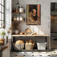 Vintage Parisian Café Scene Poster