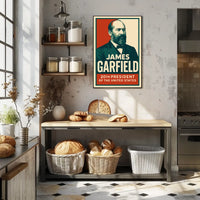 James Garfield 20th President Realism Timeless Poster