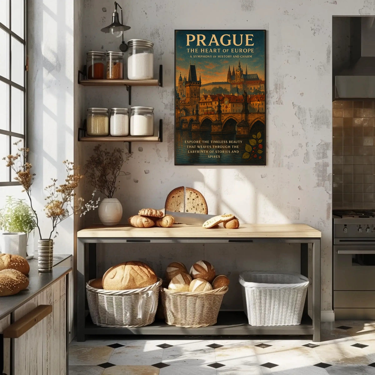 Prague The Heart of Europe Poster