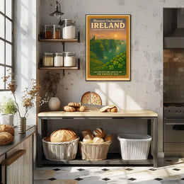 Ireland's Legendary Landscapes Vintage Enchanting Celtic Poster