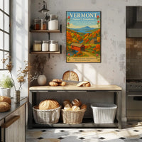 Vermont Scenic Nature Poster Wall Art Print