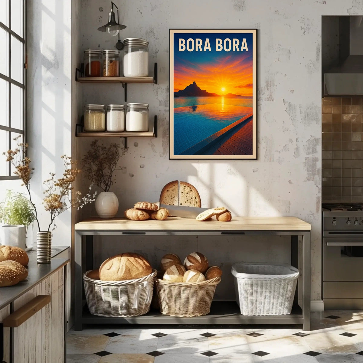 Bora Bora Sunset Poster