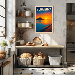 Bora Bora Sunset Poster
