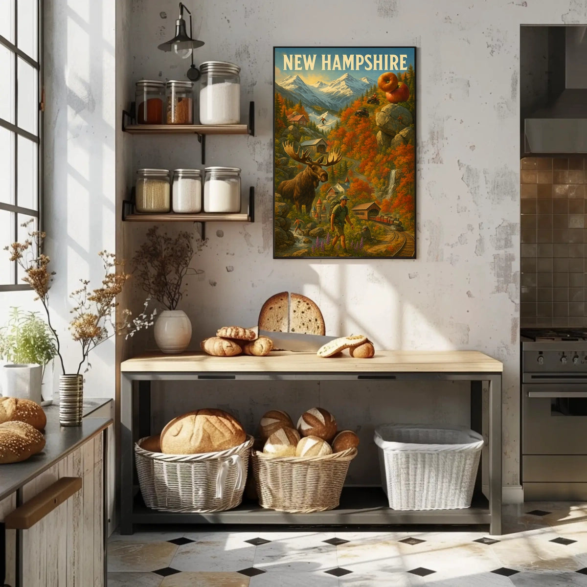 New Hampshire Adventure Poster