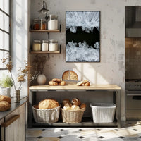 Winter Serenity Aerial View Minimalistic Artistic Poster