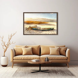 Winter Serenity by the Lake Poster