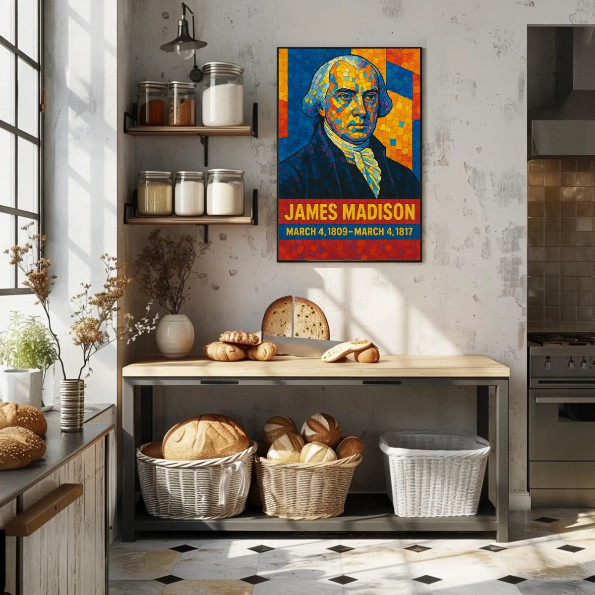 James Madison Presidential Term Poster