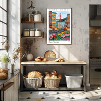 San Francisco Flower Market Poster PosterGoat