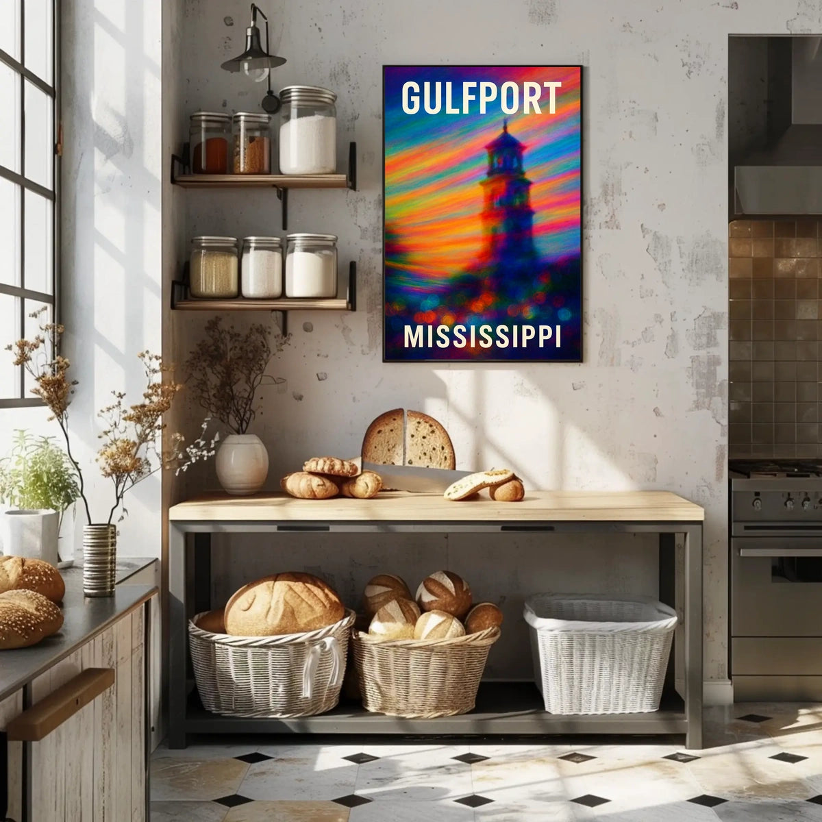 Gulfport Mississippi Coastal Travel Photography Poster