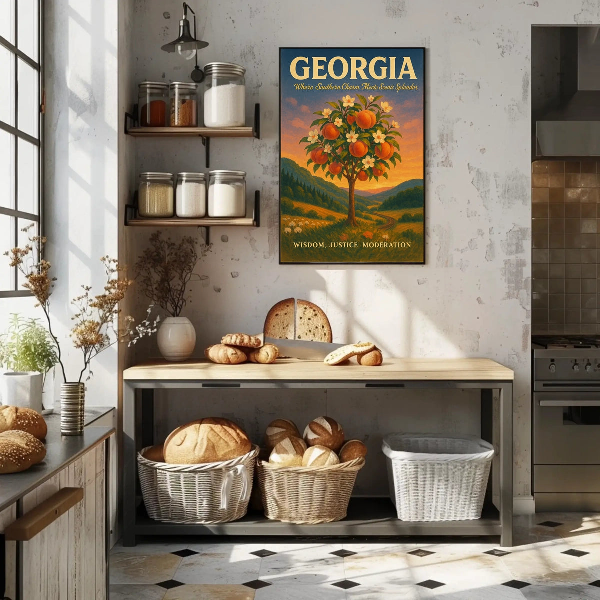Georgia Where Southern Charm Meets Poster