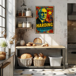 Warren G. Harding 29th President of the United States Graffiti Pop Art Poster