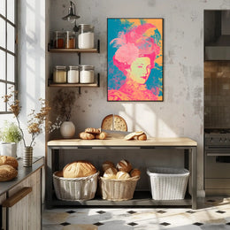 Vibrant Elegance Portrait Wall Art Print