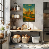 Discover Your Roots: Iowa Heritage Travel Poster