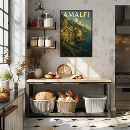 Hyperrealistic Amalfi Poster High Resolution Art Lovers