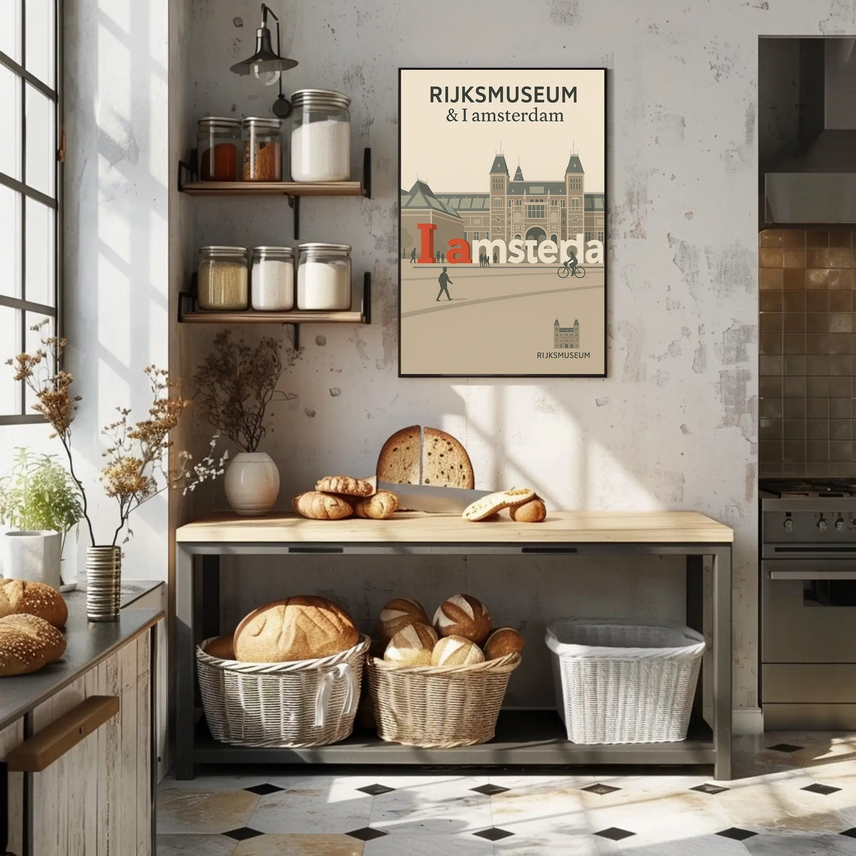 Rijksmuseum and I Amsterdam Poster