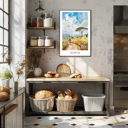 Serene Kenyan Landscape Poster PosterGoat