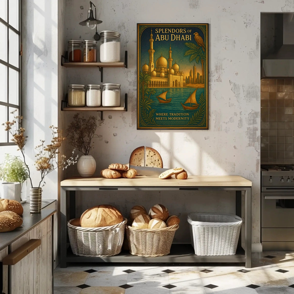 Abu Dhabi Architectural Splendor Poster