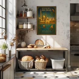 Abu Dhabi Architectural Splendor Poster