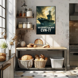 USS George H.W. Bush CVN-77 Poster PosterGoat
