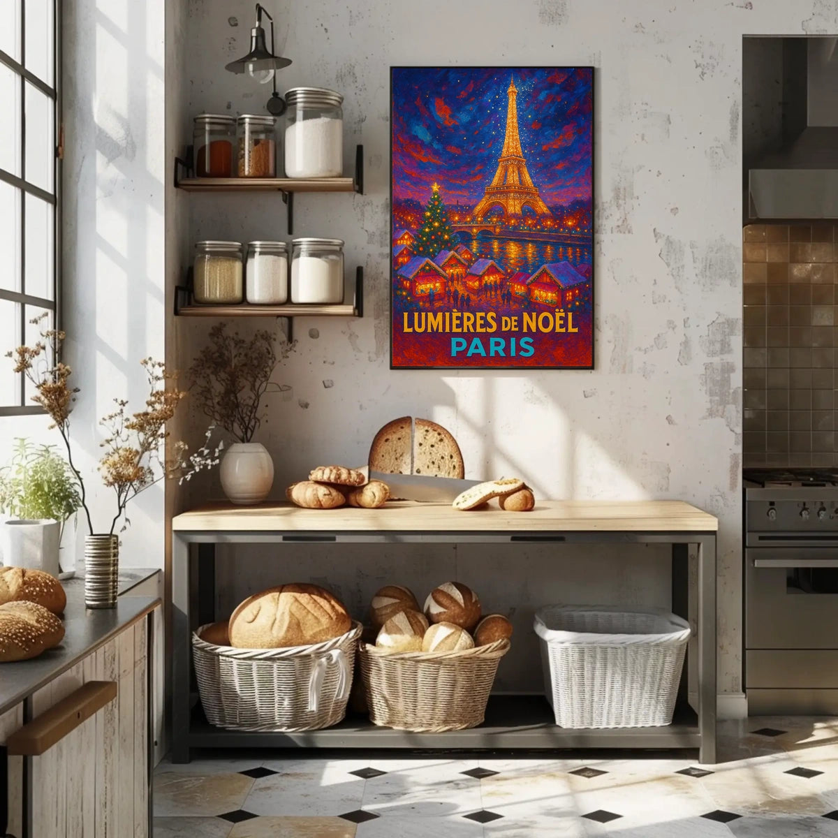 Lumières De Noël In Paris Poster