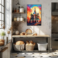 Iconic Surreal Saint Basil's Poster in Artistic Category
