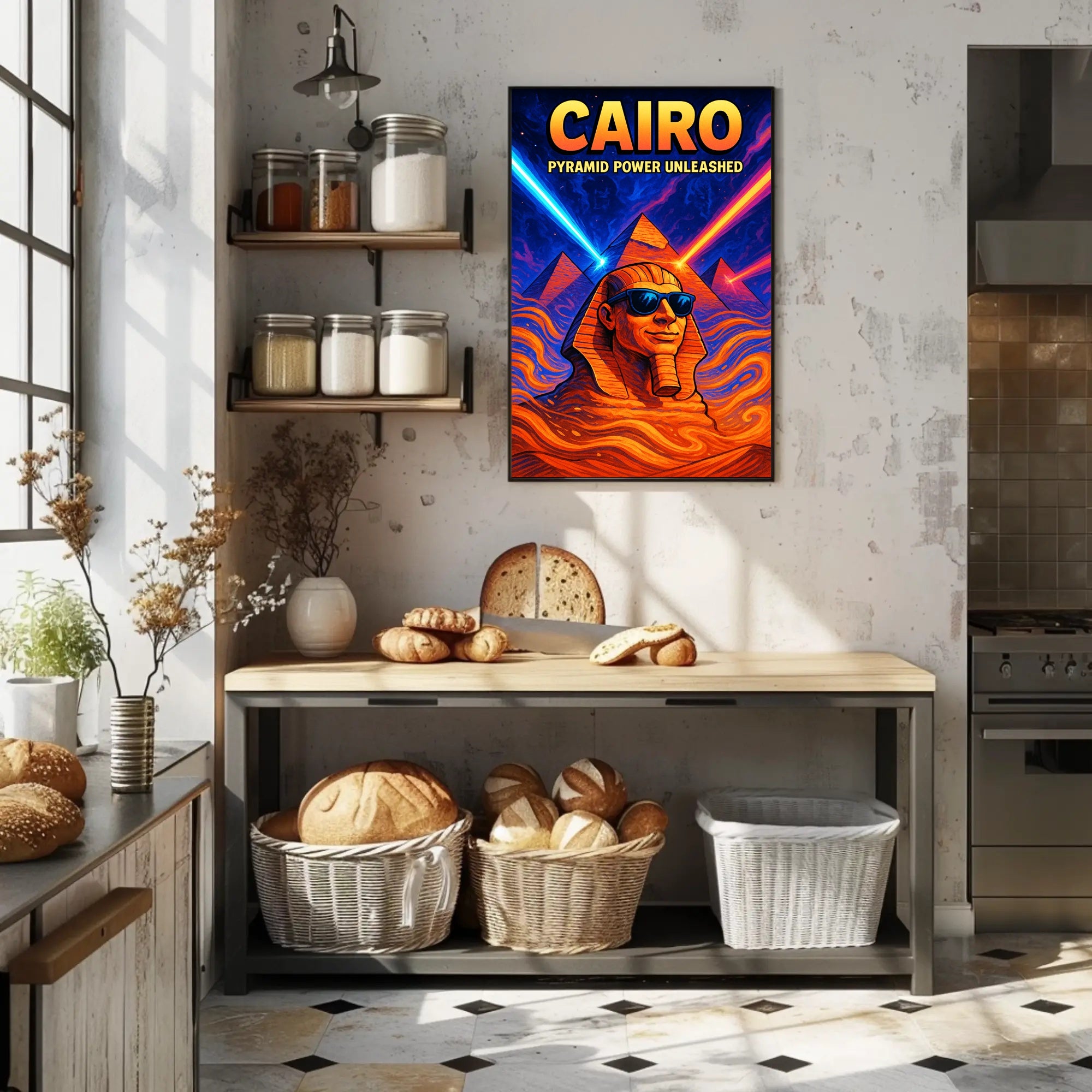 Cairo Pyramid Power Unleashed Poster PosterGoat