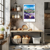 Picturesque Lavender Fields in Provence Travel Poster