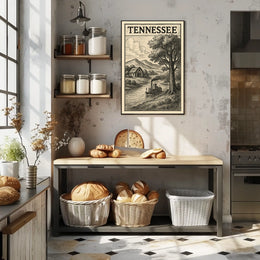 Tennessee Landscape Illustration Poster
