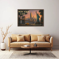 Iconic New York City Travel Poster Print